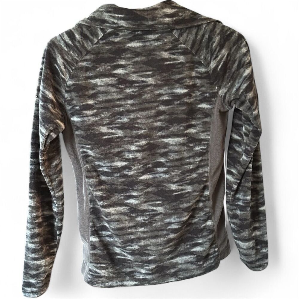 Columbia Women's Gray Camo Half Zip Pullover Size M Long Sleeve - Picture 3 of 7